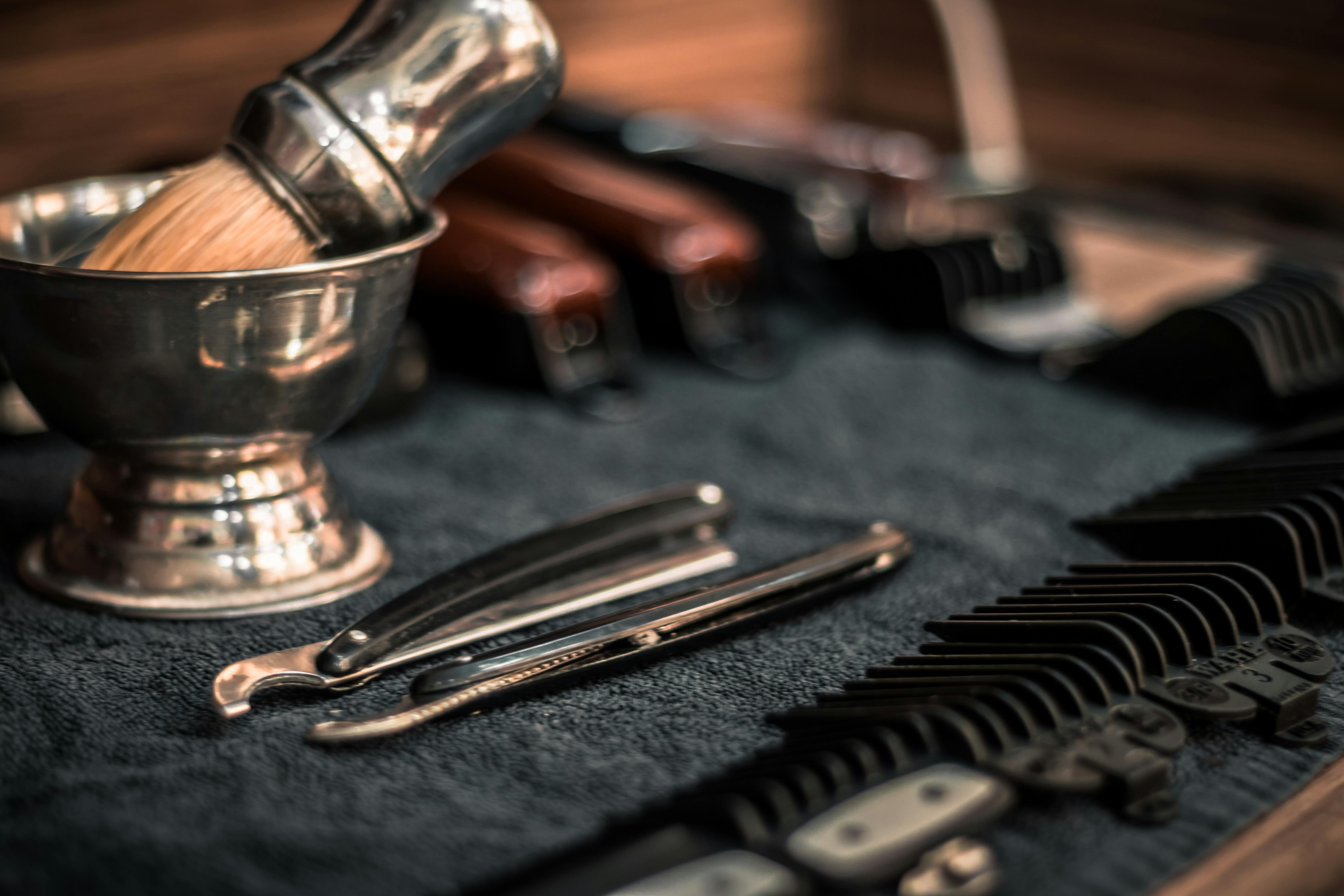 Outils de barbier professionnel